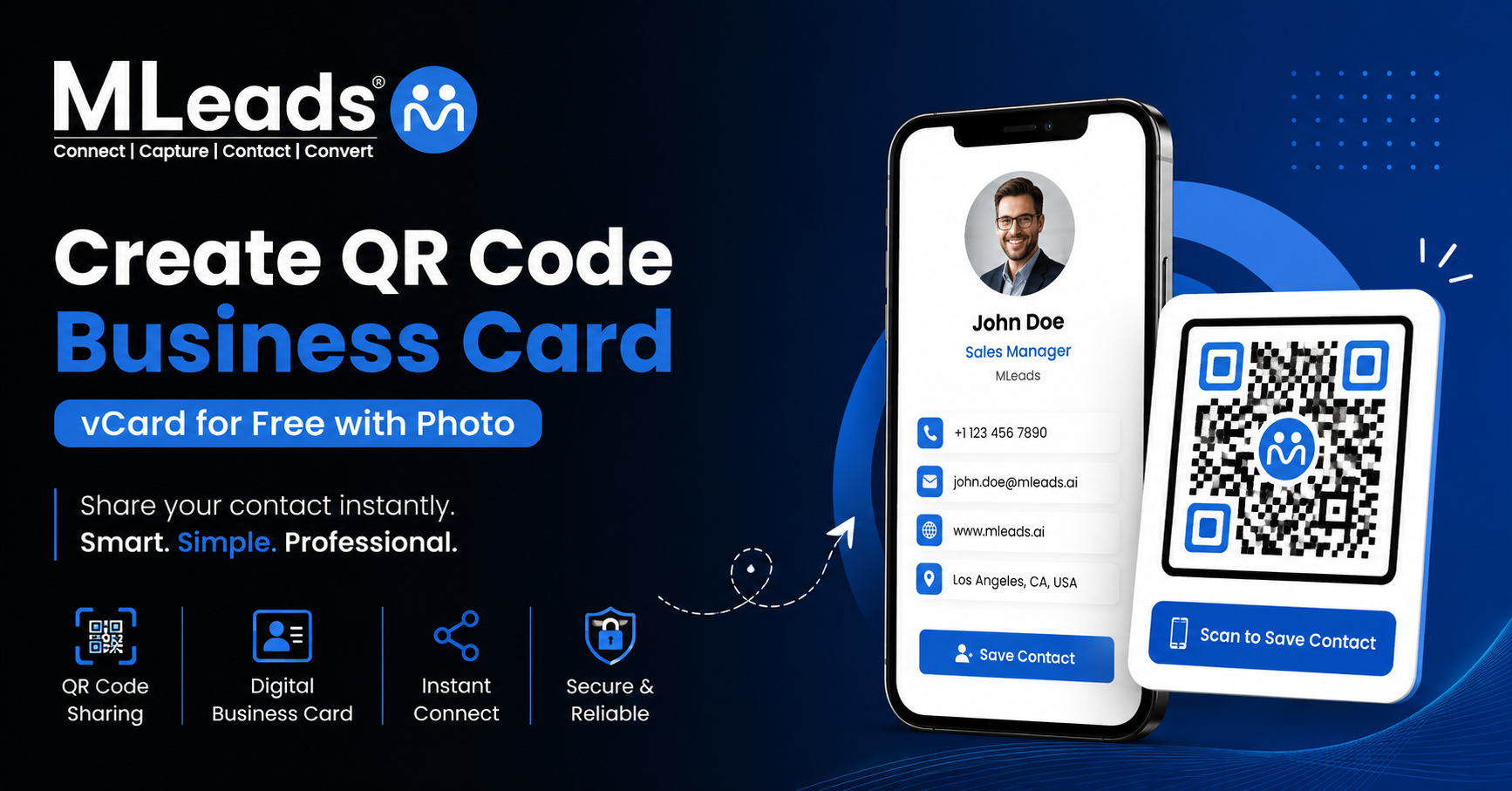 How to Create a Free QR Code Business Card vCard with Photo