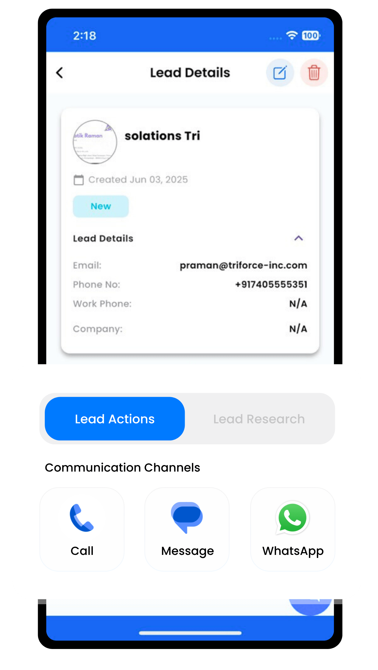 Call & SMS Main Banner